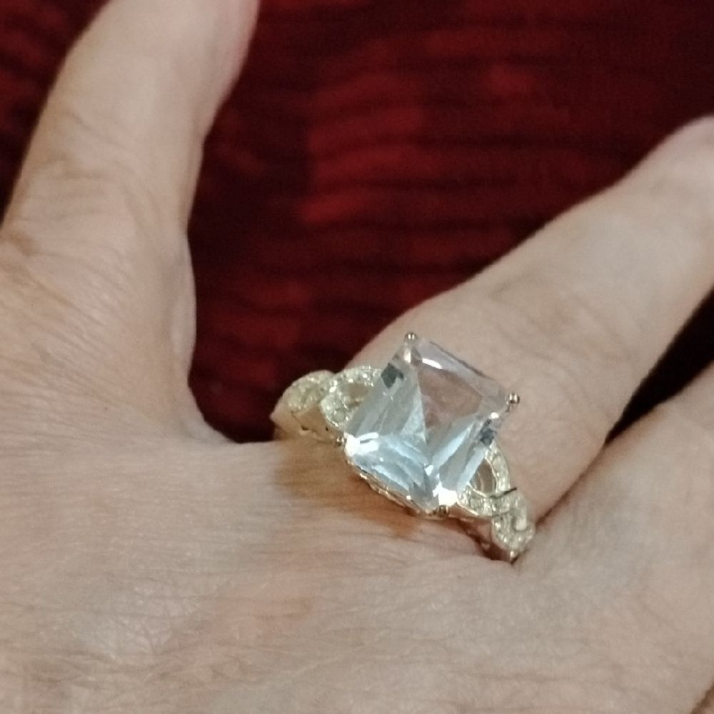 Lia Sophia Gold and Silver Vintage-Inspired Ring